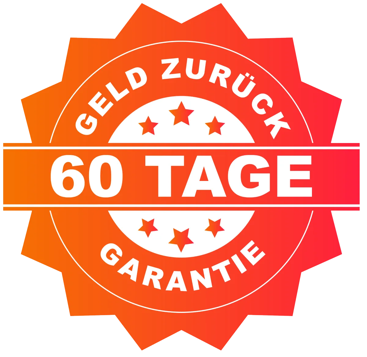 60-Tage-Geld-zurück-Garantie Siegel